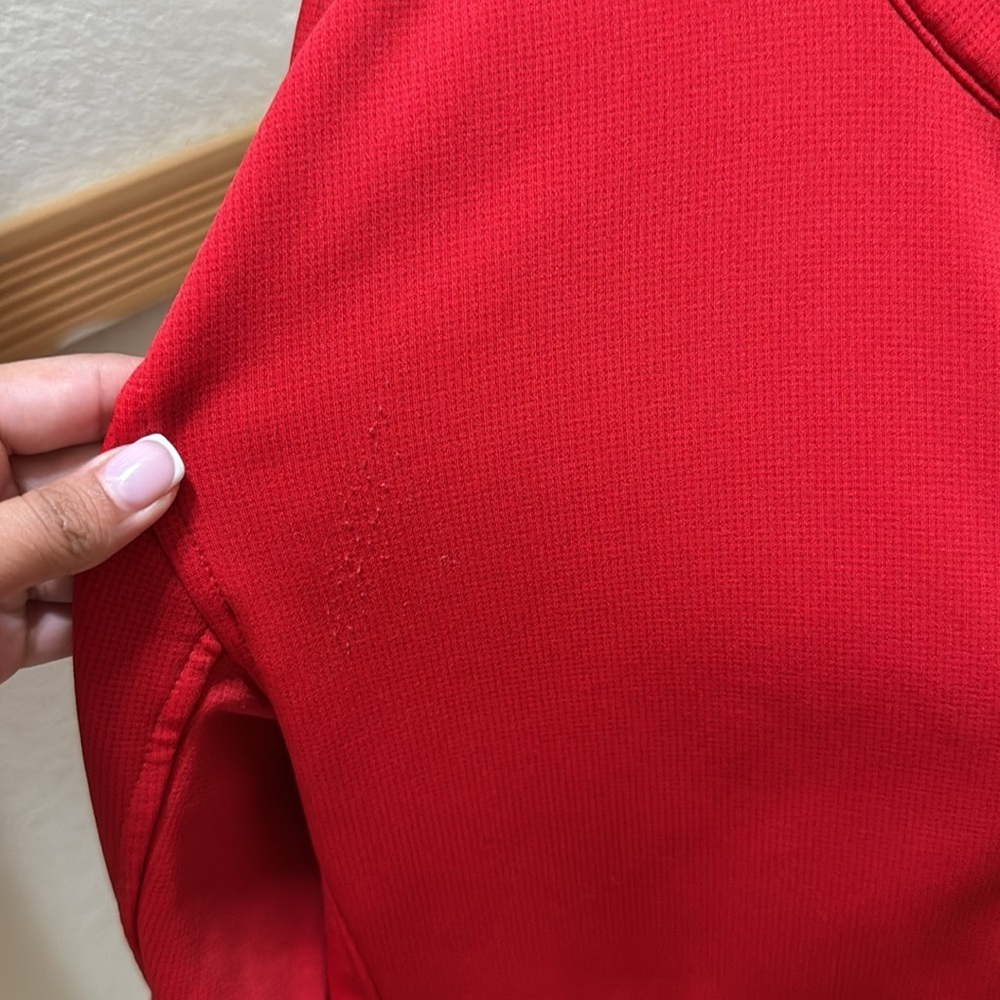 The North Face Men’s Vibrant Red Zip Up Jacket Size M - Picture 11 of 11